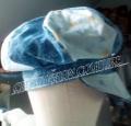 Casquette gavroche tissu fleurs fleuri fait main 1