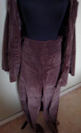 Ensemble pantalon en velours cotelé