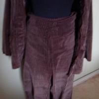 Ensemble pantalon en velours cotelé