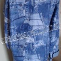 Ensemble tailleur en coton jean chambray vue de dos
